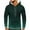 Army Green, variant on QUINDOS Mens Sweatshirts Zip Front Gradient Color Full Zip Hoodies for Men Pullover Long Sleeve Casual Pullover Tops Kangaroo Pocket