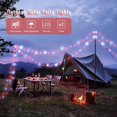 thumbnail image 2 of 2 Pack Red and White Solar Christmas Lights, Each 33FT 100 LED Solar String Lights Outdoor, Waterproof Solar Fairy Lights for Outside Christmas Decorations, 2 of 7