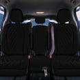 thumbnail image 5 of For 2021-2024 Toyota Sienna FH Group Neoprene Custom Fit Waterproof Car Seat Covers - Black 2nd Row for 8 Seater, 5 of 6