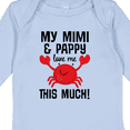 thumbnail image 4 of Inktastic Mimi and Pappy Love Me Gift Boys or Girls Long Sleeve Baby Bodysuit, 4 of 5