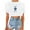 White, variant on XZNGL Womens Tops Short Sleeve Womens Fashion Sun and Moon Print Round Neckline Plunging Vintage Top T-Shirt T Shirts for Women Fashion Tshirts for Women Short Sleeve Short Sleeve Tops for Women