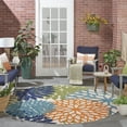 thumbnail image 5 of Nourison Aloha Indoor/Outdoor Multicolor 7'10" x round Area Rug, (8 Round), 5 of 11