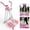 Pink, variant on Kdymod Air Walking Elliptical Exercise Machine - Foldable Cardio Cross Trainer Glider for Full-Body Low-Impact Exercise with LCD Display Ideal for Home Gym,Black