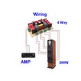 thumbnail image 2 of 1PCS 4 Way 300W Speaker Frequency Divider Home Theater HiFi Stereo 4Unit Circuit Stereo Audio Crossover Filters, 2 of 7