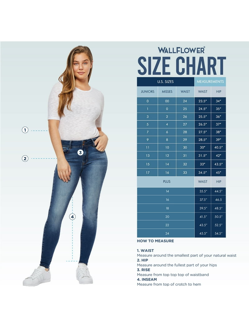 WallFlower Women's Luscious Curvy Bootcut Mid-Rise Insta Stretch