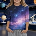 thumbnail image 2 of T-shirt pour Garçons Manches 3/4 Col Rond Imprimé Graphique Âge 3 12 Ans, 2 of 8