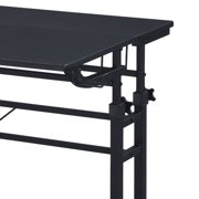 Harper & Bright Designs Adjustable Height Standing Desk Sit Stand Up Desk Workstation 35 Inch with Moveable Shelf for Office Home, Black