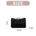 thumbnail image 2 of New bag women's fashion Pearl handbag chain shoulder crossbody bag - black, 2 of 6