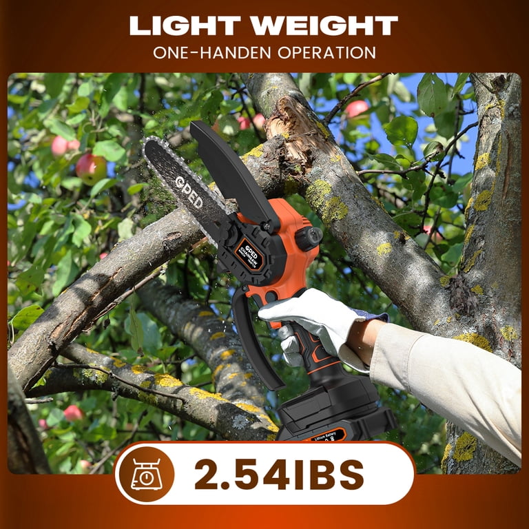 GPED Mini Cordless Chainsaw 6 inch, 21V Battery photo 2