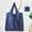 Blue, variant on Opehuo Oxford Cloth Folding Large Capacity Solid Color Shopping Bag,Heavy Duty Reusable Grocery Tote Bag,Waterproof Lightweight Sturdy Polyester Fabric Shopping Bag,Blue