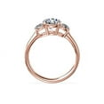 thumbnail image 2 of Diamond-Capitals 2.50 Carat Elegant Round Cut Moissanite 3 Stone Engagement Ring for Ladies Solid 18K Rose Gold Size 3, 2 of 8
