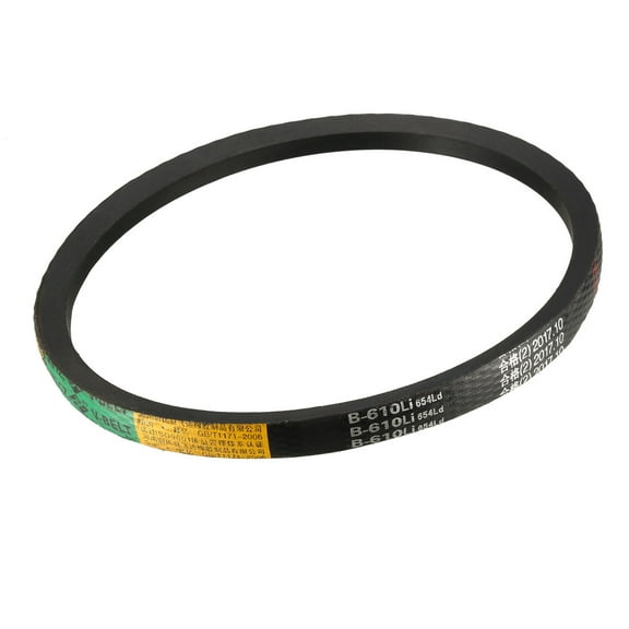 Uxcell B610/B24 Drive V Belt Inner Girth Transmission Belts Rubber Black 1pcs