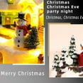 thumbnail image 5 of Houses Sets Rotating Display Figurines LED Musical Christmas Holiday Decoration, 5 of 5