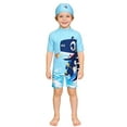 thumbnail image 4 of TBWNWG Boys Long Sleeve Thermal Dinosaur Rash Guard Swimwear With Sun For Kids, 4 of 4