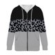 thumbnail image 5 of Puntoco moda mujer manga larga cremallera frente abierto suelta prendas de vestir exteriores blusa estampada abrigo Tops bolsillos blusa con capucha liquidación Puntoco Puntoco-6528, 5 of 5