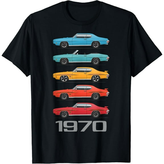 Velto 1970 70 GTO Classic Car Old School Muscle Car T-Shirt All Size S-5XL
