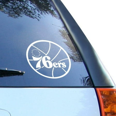 Philadelphia 76ers Logo Wall - Philadelphia 76ers White 8'' Logo Decal - No Size