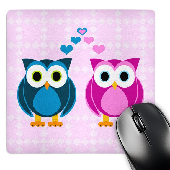 3dRose, True Love Owls Design, MousePad