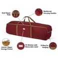 thumbnail image 3 of Covermates Keepsakes - Storage Duffel Bag - Heavy Duty Polyester - Reinforced Handles - Closet Storage, Red, 3 of 8