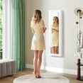 thumbnail image 5 of Mirrored Door & Wall Mounted Jewelry Cabinet Armoire Storage Organizer White For Daily Life, 5 of 11