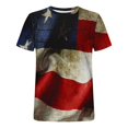 thumbnail image 4 of Blusa Del Día de la Independencia de los Hombres, Suéter de Impresión Casual Cuello Redondo para Uso Al Aire Libre Y Diario, Camiseta Patriótica de Moda, 4 of 8