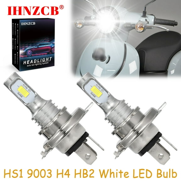 IHNZCB for Honda Metropolitan CHF50 NCH50 NCW50 - 2X HS1 9003 H4 HB2 LED Headlights Bulb 50W White YTB,Motorcycle Light,Y34