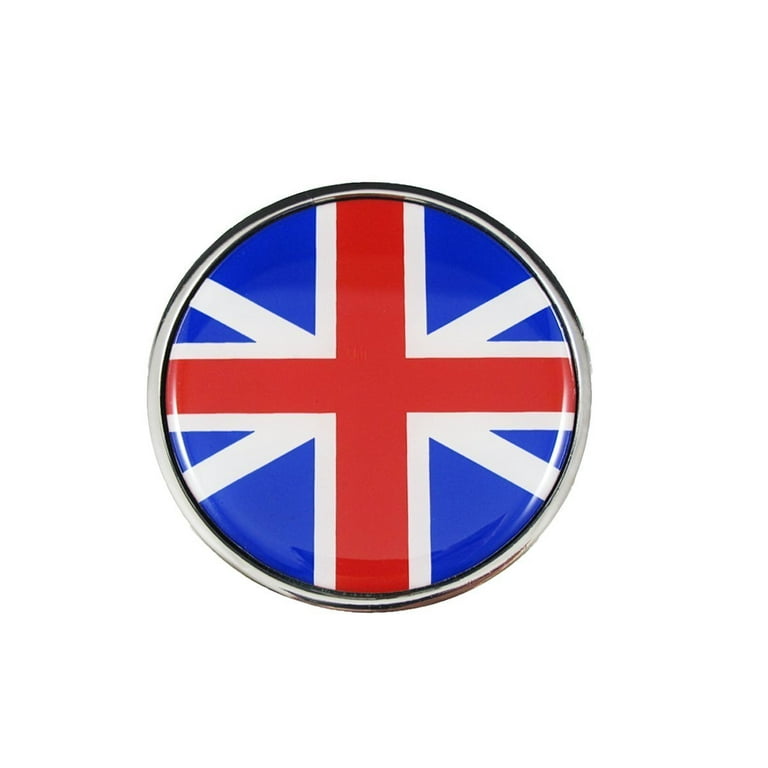 Xotic Tech Red Blue Front Grill Badge w/ Holder UK Flag Fit All MINI Cooper  R50 R55 R56 R57 R558 R60 