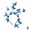 Blue, variant on SSKFHGI 1super Fairy Wreath Headband Wedding Butterfly Jewelry Headband