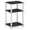 White Espresso, variant on Just 3-Tier Turn-N-Tube End Table / Side Table / Night Stand / Bedside Table with Plastic Poles, 1-Pack, Americano/Black