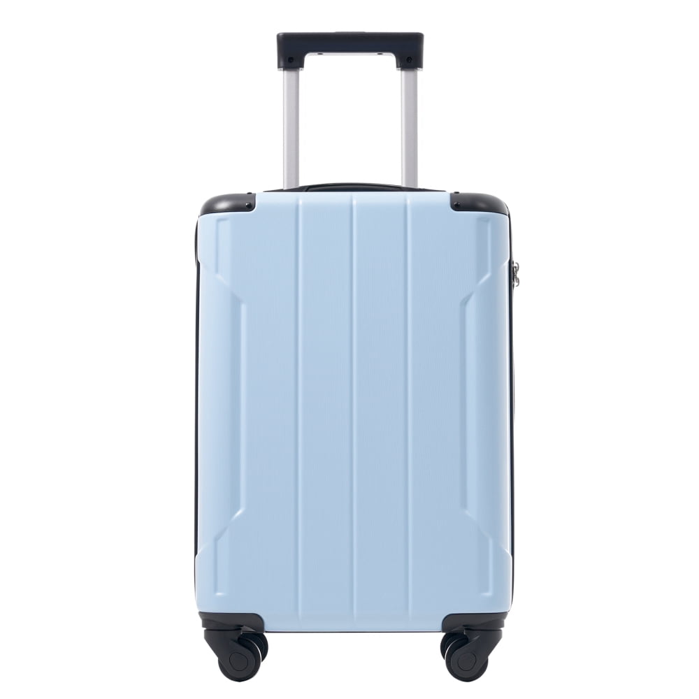 DECMAY 20" Hardshell Carry-On Luggage with 2 Packing Cubes, ABS Spinner Wheels & TSA Lock