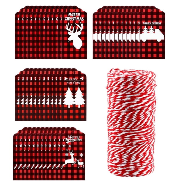 Label With Rope Kraft Paper Gift Label Christmas Package With Rope Christmas Gift Label