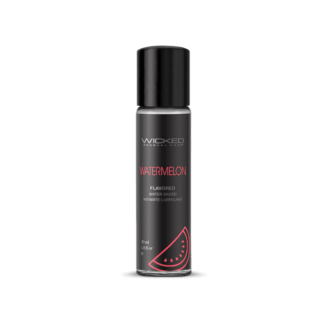 Wicked Aqua Flavored Water Based Personal Lubricant, Watermelon, 1 oz