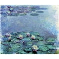 thumbnail image 2 of Monet, Claude 23x20 Black Ornate Wood Framed with Double Matting Museum Art Print Titled - WATER LILIES NYMPHEAS, 2 of 4