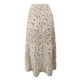 thumbnail image 6 of oqasdz Bohemian Flowy A Line Skirts for Women Casual Daily Wear Fashion Mid Length Soft Comfortable Stretch Waist Versatile Outfit, 6 of 6