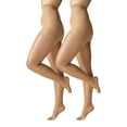 thumbnail image 2 of Silk Impressions Shimmer Sheer Pantyhose for Women, 20 Denier Sheer, Sizes S-3XL, 2-Pack, 2 of 4