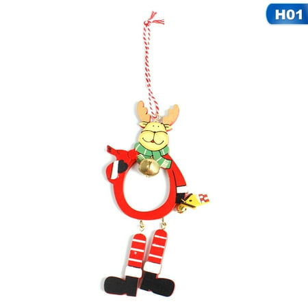 Christmas Wall Hanging Decorations KABOER Usable New Year Gifts Christmas Ornaments Wood Handicrafts Children`S Room Wall Hanging Figurines For Home Christmas Decoration Accessories ()