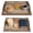Rustic Burnt, variant on Rustic Light Brown Nesting Wood Serving Trays Set of 2