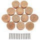 thumbnail image 2 of Tiradores de tocador Boho de ratán, tiradores de cajón redondos de madera, mimbre tejido a mano y tornillos para muebles Boho., 2 of 5