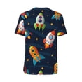 thumbnail image 3 of Balery Spaceships and Stars Baseball Jersey for Men Casual Button Down Shirts Short Sleeve Active Team Sports Uniform-3X-Large, 3 of 9