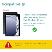 Touch Keyboard Case for Samsung Galaxy Tab A9 Plus 11'' 2023 (SM-X210/X216/X218), with Pencil Holder - Magnetically Detachable Touch Bluetooth Keyboard