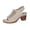 Beige, variant on Women's Platform Sandals Sling Wedge Sandals Hollow-Out Low Heel Open Toe Ankle Boots Cutout Shoes Slingback Sandals Gray 36