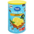 thumbnail image 1 of Great Value Lemon Iced Tea Drink Mix 1KG, 1 of 5