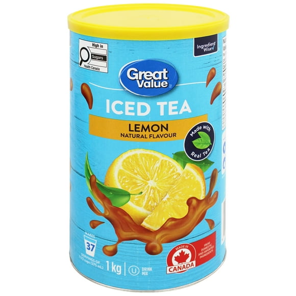 Mélange pour thé glacé au citron Great Value 1&nbsp;kg
