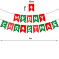 thumbnail image 1 of Pancarta navideña roja y verde, letrero navideño, guirnaldas, Papá Noel, muñeco de nieve, decoraciones para fiestas navideñas, regalo de Navidad, Año Nuevo, 1 of 5