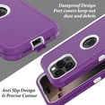thumbnail image 5 of Hotpom for iPhone 14 Pro Max Case with 2 Pack Privacy Screen Protector Shockproof/ Drop Proof Protection Women Men universal Phone Cover, Purple/ White, 5 of 7
