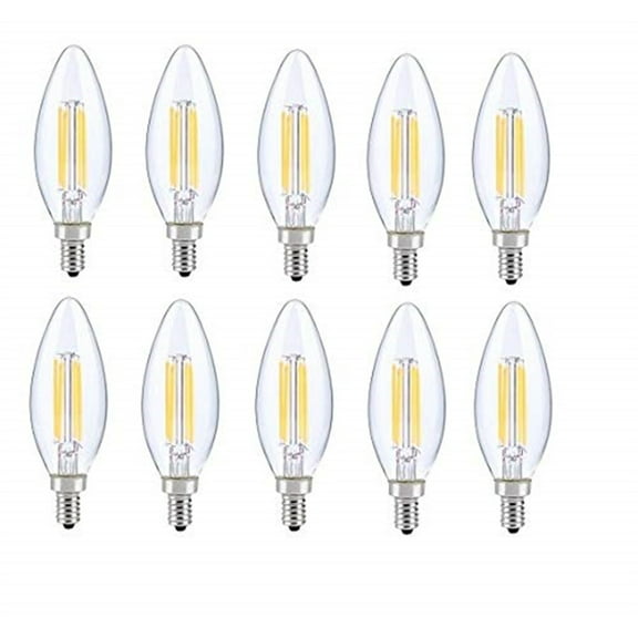 Elegant Furniture LED E12 CANDELABRA, BLUNT TIP, 3000K, 300?, CRI80, ES, UL, 6W, 40W EQUIVALENT, 15000HRS, LM480, DIMMABLE, 2 YEARS WARRANTY, INPUT VOLTAGE 120V