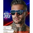 thumbnail image 5 of grinderPUNCH 2 Pairs Bulk American Sunglasses USA Flag Classic Patriot, 5 of 6