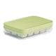 thumbnail image 5 of Bandeja para cubitos de hielo con tapa y recipiente, ahorradora de espacio portátil, máquina de hielo apilable para 15 Rejillas Verde, 5 of 9