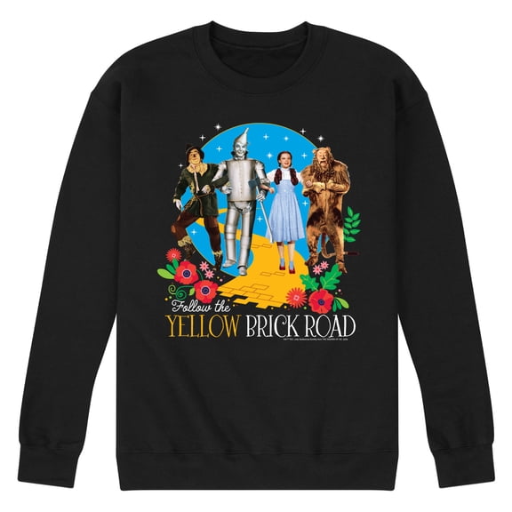 Wizard of Oz - Follow the Yellow Brick Road - Men's Crew Fleece Sweatshirt