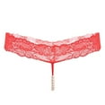 thumbnail image 2 of Pearl Massage Thong Lace Thongs for Women Transparent Playful Panties for Women, 2 of 4